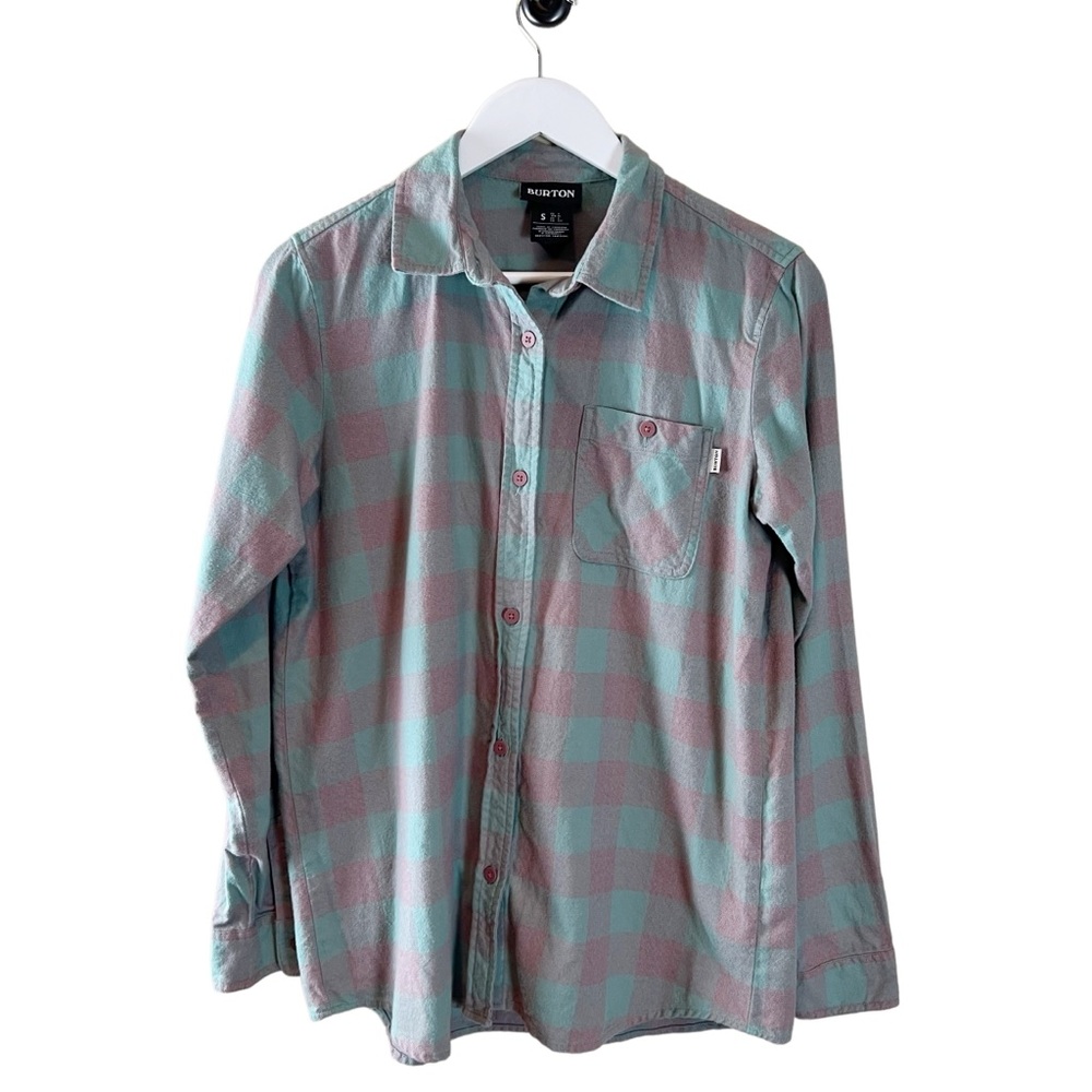 Burton Grace Flannel Button Down Shirt Sz S‎